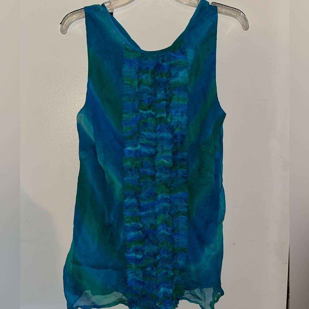 Dana Buchman Silk Sleeveless Blouse size 10 NWT